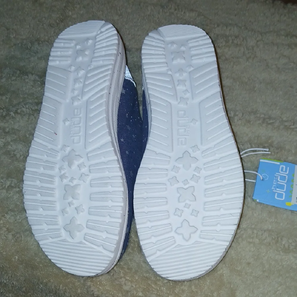 Hey Dude Blue Moccasins Lightweight Casual Shoes